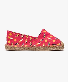 GEMO Espadrilles motif tropical Rose