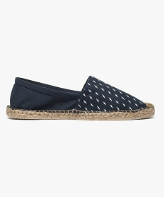 GEMO Espadrilles en toile motif éclair Bleu