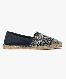 GEMO Espadrilles motifs ethniques Bleu