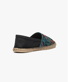 espadrilles imprime tropical noir tongs et espadrilles7154301_4