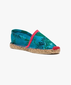 espadrilles imprime tropical vert7154401_2