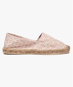 GEMO Espadrilles à motifs Rose