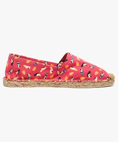 SANS GENRE IMPRIME ESPADRILLE FUCHSIA