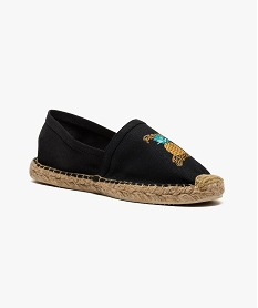 espadrille imprime ananas noir7155101_2