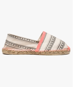 GEMO Espadrilles à motifs géométriques Beige