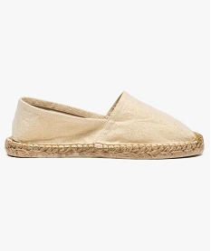 GEMO Espadrilles femme en coton métallisé Jaune