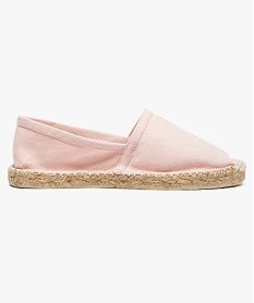 espadrilles unies avec bout renforce rose espadrilles7155801_1