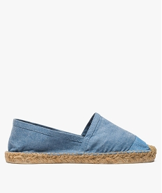 espadrilles femme avec empiecement paillete bleu7156501_1