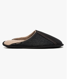 GEMO Chaussons mules textile et éponge - Isotoner Noir