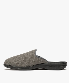 chaussons homme forme mule avec broderie ancre gris7166701_3