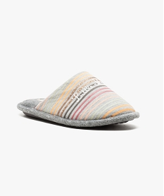 chaussons mules rayes - little marcel gris7167101_2