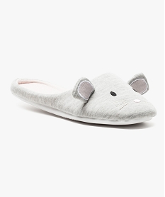 chaussons mules souris gris7168401_2