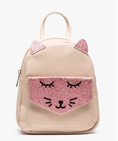 petit sac a dos motif chat a paillettes rose7178101_1