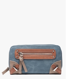 GEMO Porte -monnaie multi-poches Bleu