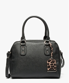 GEMO Sac cabas effet texturé Noir