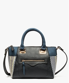 sac a main multipoche avec pochettes tressees bleu7189201_1