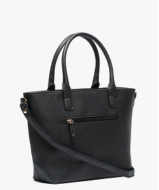 sac a main forme cabas avec zip decoratif noir sacs a main7190301_2