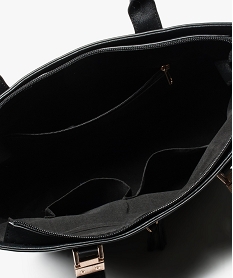 sac a main forme cabas avec zip decoratif noir7190301_3