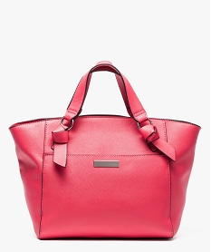 sac a main rigide forme cabas rose7191501_1