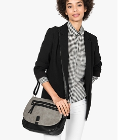 sac besace bicolore avec poche zippe gris7193801_4