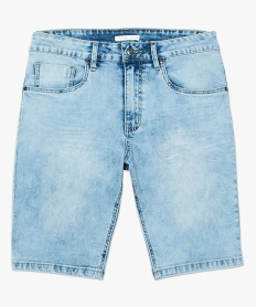 bermuda homme effet denim delave bleu shorts en jean7200501_4