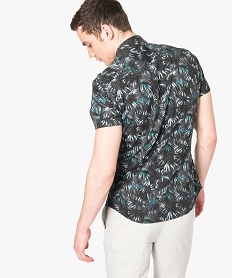chemise manches courtes imprime vegetal imprime7201301_3