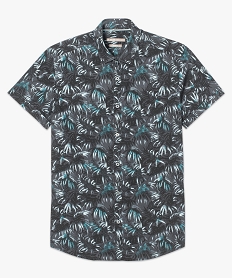 chemise manches courtes imprime vegetal imprime7201301_4