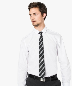 GEMO Cravate avec motifs rayés Noir