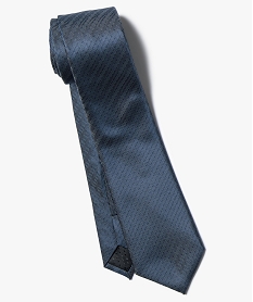 cravate rayee a motifs chevrons bleu7201901_2