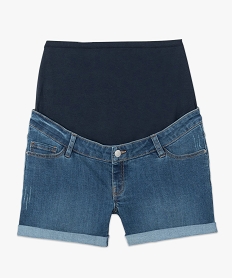 short grossesse en jean bandeau taille haute gris shorts7207801_4