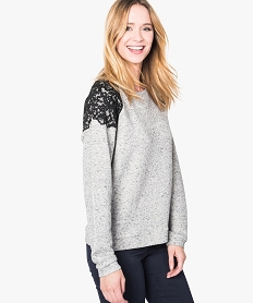 HOMEWEAR CELADON SWEAT GRIS CHINE