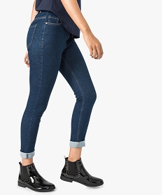 GEMO Jean slim stretch taille haute Bleu