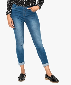 jean slim stretch taille haute gris pantalons jeans et leggings7213301_1