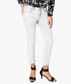 pantalon slim 5 poches en denim gris pantalons jeans et leggings7214401_1