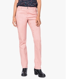 GEMO Pantalon uni regular en stretch 8019