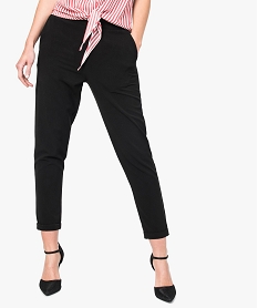 GEMO Pantalon 78ème uni Noir