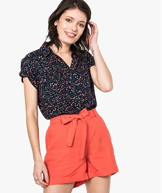 GEMO Chemise femme imprimée à manches courtes Imprimé