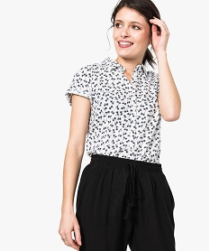 GEMO Chemise femme à manches courtes imprimée Imprimé