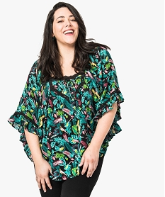 blouse imprimee grande taille a manches chauve souris imprime7230901_1