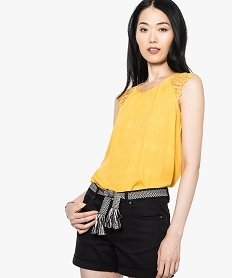 BAIN MULTICOLORE BLOUSE JAUNE