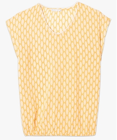 blouse imprimee col v a taille elastique imprime7232601_4