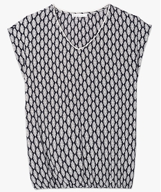 blouse imprimee col v a taille elastique imprime7232701_4