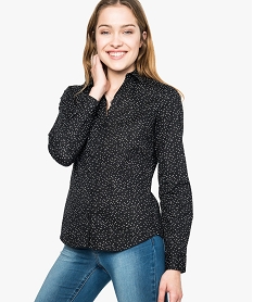 GEMO Chemise cintrée pour femme avec motifs Imprimé