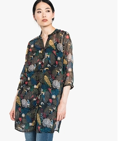 GEMO Chemise longue imprimée Imprimé