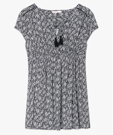 blouse de grossesse imprimee avec liens a nouer au niveau du col imprime7243301_4