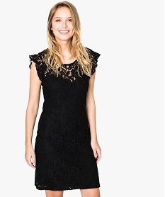 GEMO Robe en dentelle dos ouvert Noir