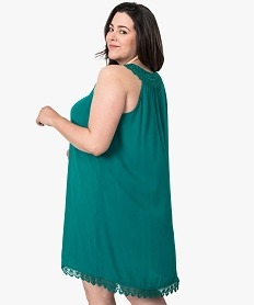 robe femme a bretelles en dentelle vert robes7250501_3