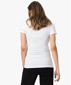 tee-shirt de grossesse uni a manches courtes blanc7261801_3