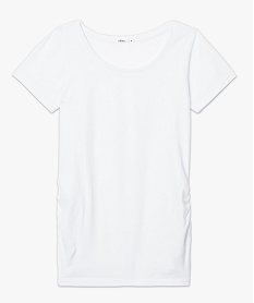tee-shirt de grossesse uni a manches courtes blanc7261801_4