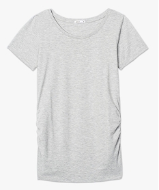 tee-shirt de grossesse uni a manches courtes gris7261901_4
